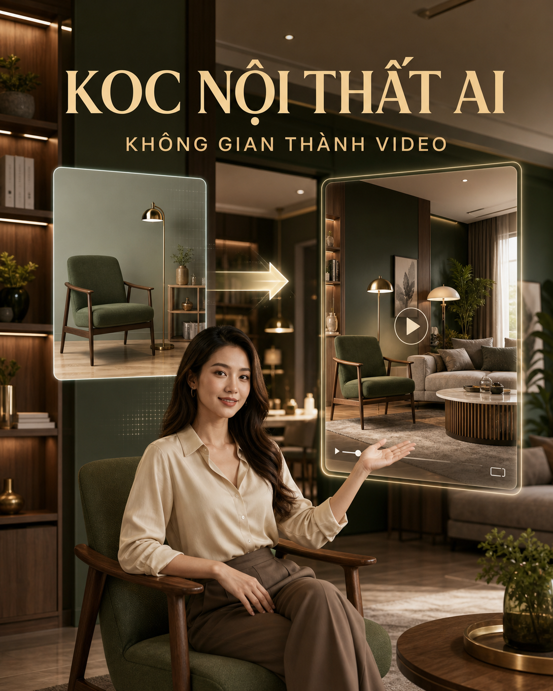 KOC Nội Thất AI – Không Gian Thành Video