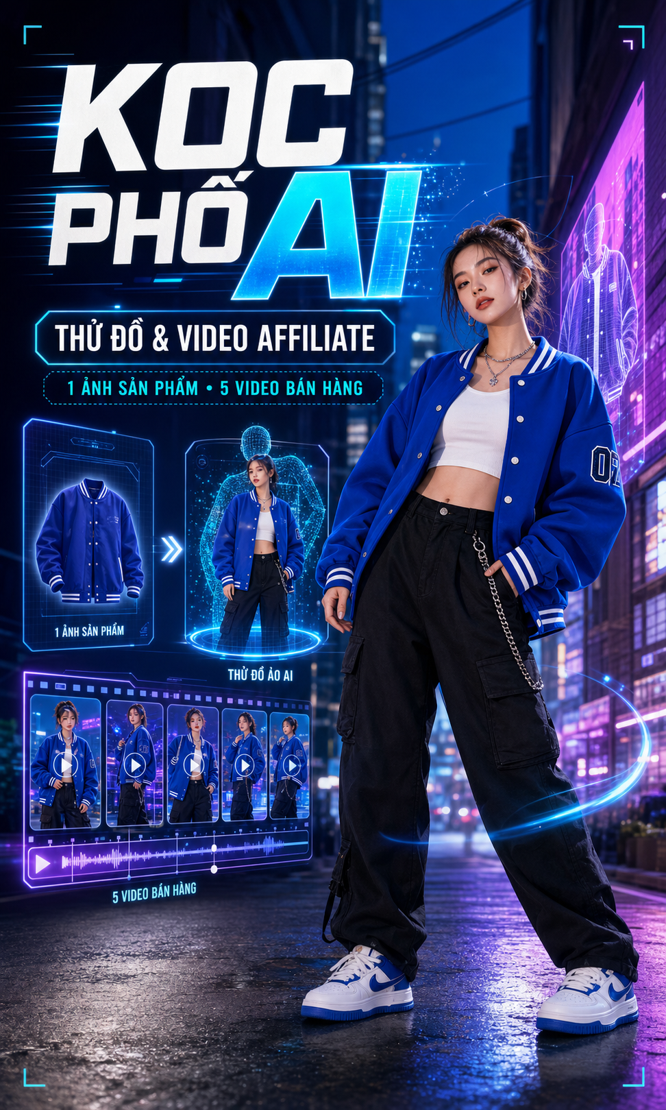 KOC Phố AI – Thử Đồ & Video Affiliate