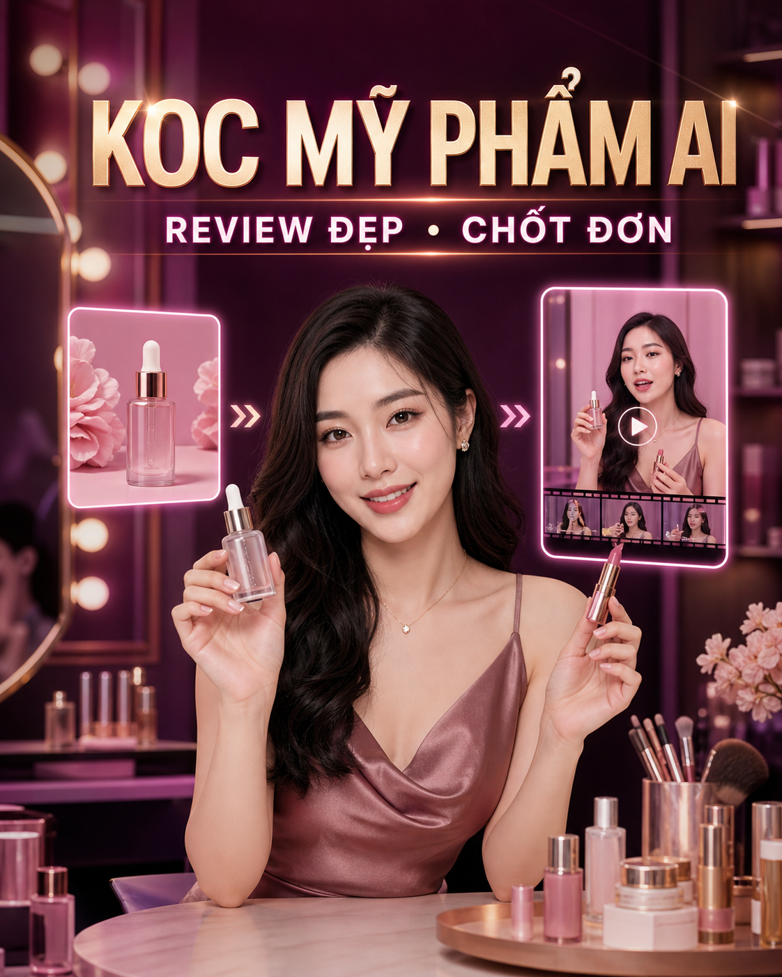 KOC Mỹ Phẩm AI – Review Đẹp & Chốt Đơn