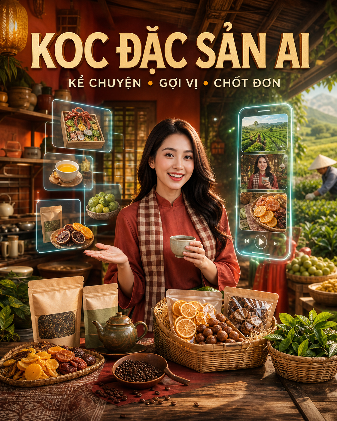 KOC Đặc Sản AI – Kể Chuyện & Chốt Đơn